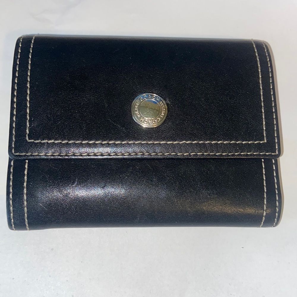 Coach Black Leather Wallet